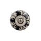 Cream Decorative Black Ceramic Knob